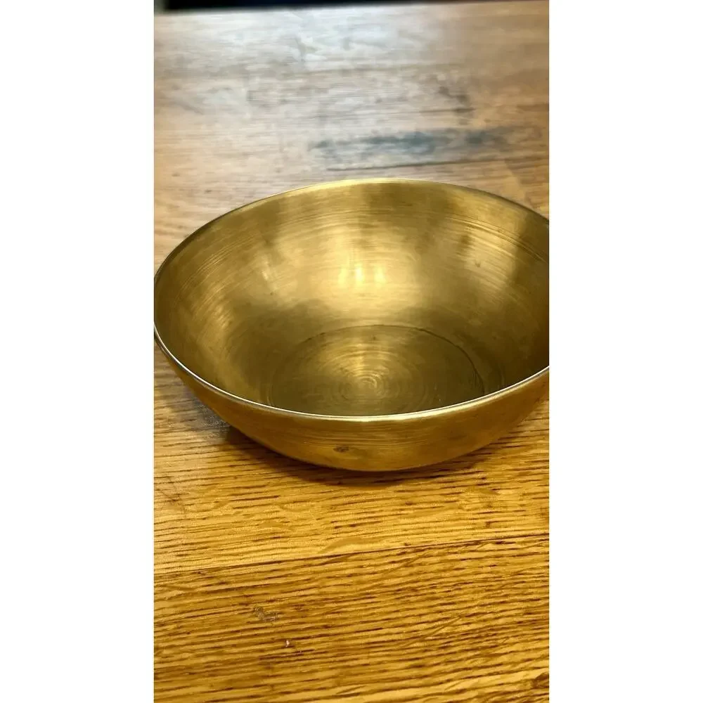 Vintage Hand Hammered Tibetan Antique ManiPuri Singing Bowl 4.8